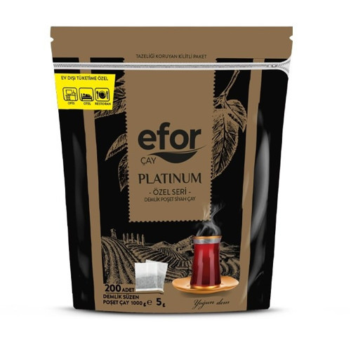 EFOR PLATİNUM DEMLİK POŞET ÇAY 200X5 GR