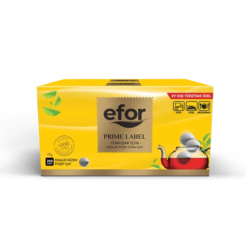 Efor Prime Label Jumbo Demlik Siyah Çay 30 gr x 200 Adet