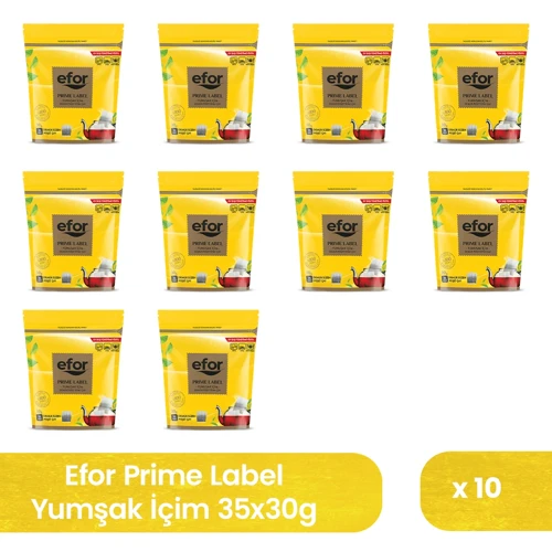 Efor Prime Label Jumbo Demlik Poşet Siyah Çay 30 gr x 35 Adet - 10'lu Koli