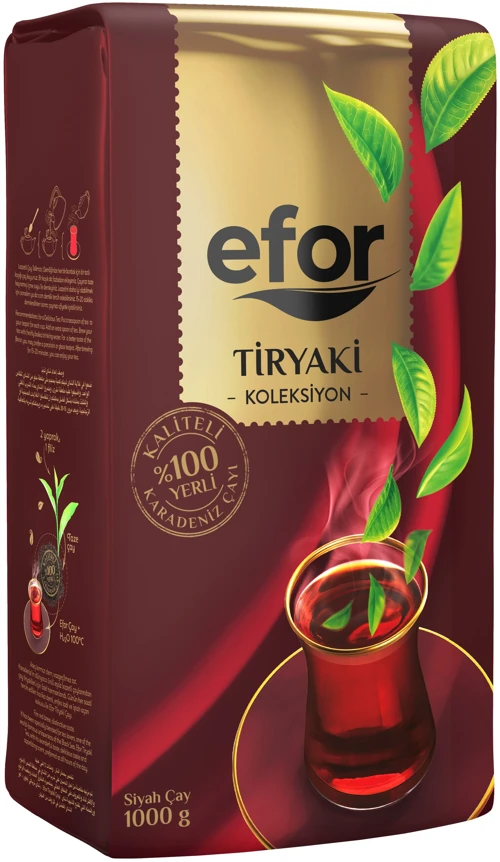 Efor Tiryaki Dökme Siyah Çay 1000 gr