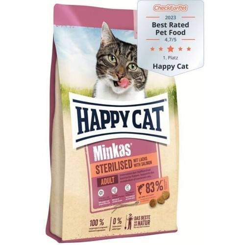 Minkas Sterilised Salmon Kedi Maması 4 kg
