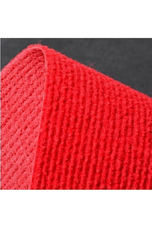1x 21 Metre Halıfleks Bayrak Kırmızı Renk Rip Halı Duvardan Duvara Halı Fuar Halıfileks