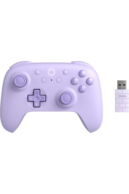 Ultimate 2c Kablosuz Oyun Kolu Hall Etkili Joystick, 1000Hz Windows PC Android Bluetooth Mor, Purple