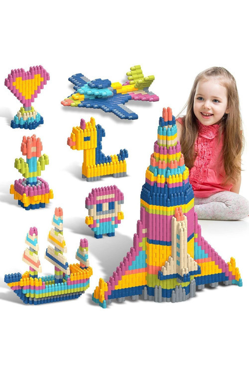 Constructo Stem Eğitici Oyuncak Yapı Oyuncağı Montessori Zeka Oyunu Yapı Taşları Seti