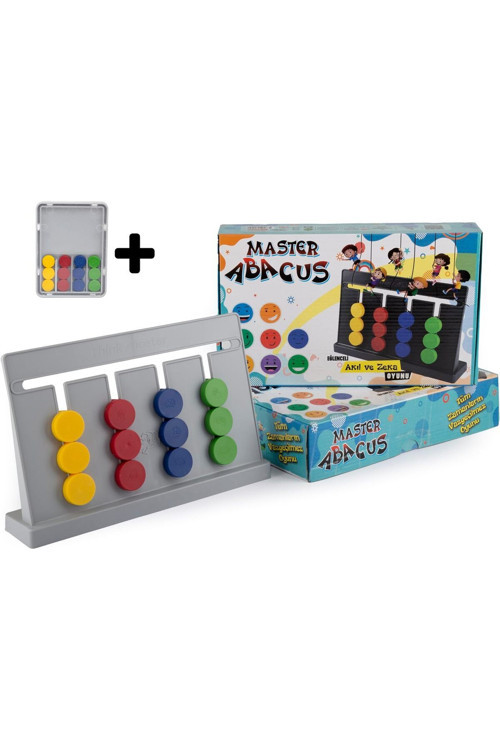 Master Abacus Rubik Abaküs Montessori Zeka Oyunu Dijital Oyun Kartları Ile Destekli