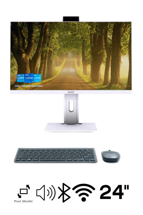 e-Vix Kortexius İ5-14400 16GB 2TB M.2 Nvme SSD 24" FHD Pivot All In One Bilgisayar