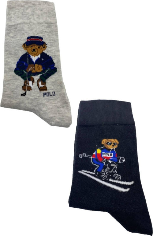 2 Çift Teddy Bear Pamuklu Elite Çorap Seti Dikişsiz sevimli Ayıcık