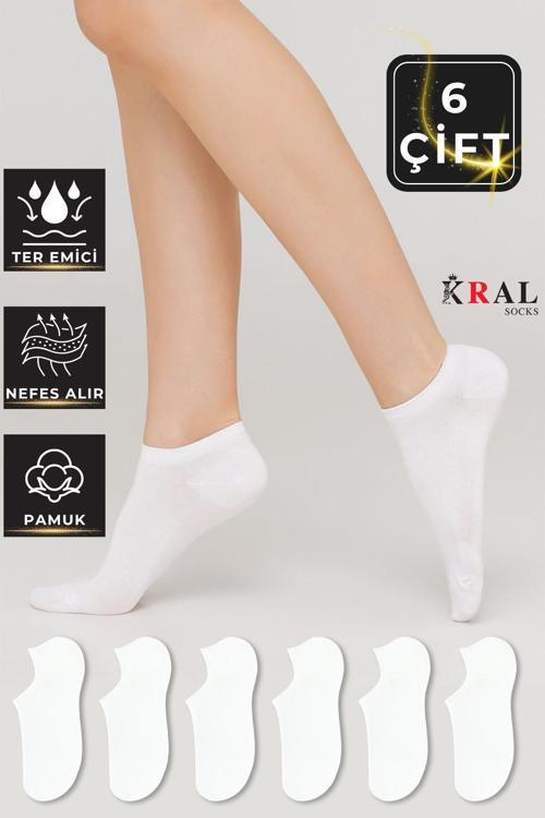 Kadın  Çorap Yeni Sezon 6 ÇİFT Pamuklu Yazlık Terletmez Görünmez Çorap