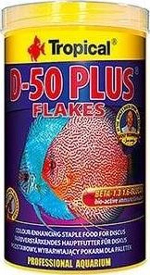 D-50 Plus Discus Balıkları için Renklendirici Pul Balık Yemi 1000 Ml 200 Gr