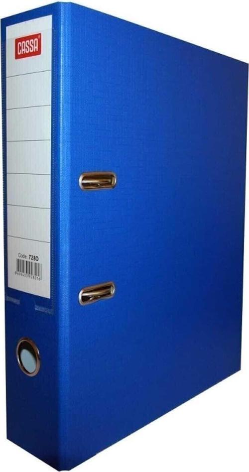 A4 Büro Klasör Geniş Plastik Mavi 7280 (25 Li Paket)