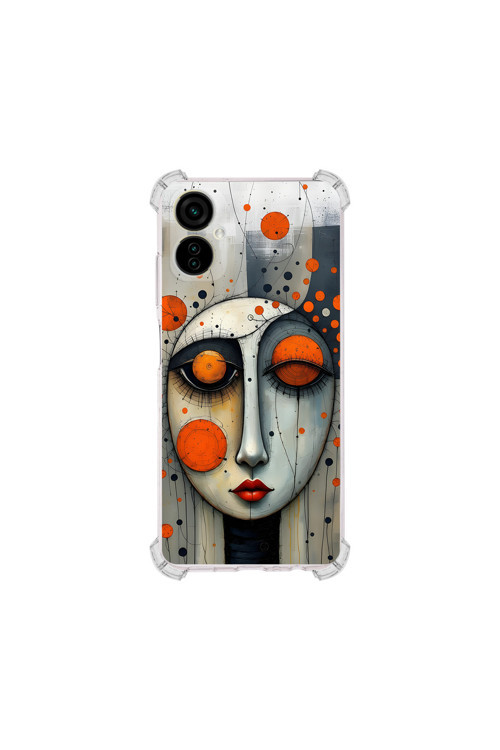 Tecno Camon 19 Neo ile uyumlu Köşe Korumalı Kılıf Metamorfoz Focus Tasarımlı Uv Baskılı