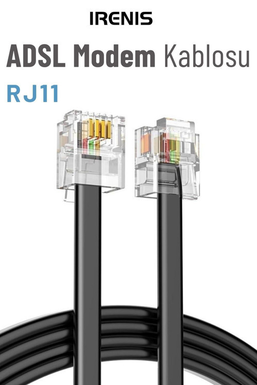 ADSL VDSL Modem Kablosu, RJ11 Kablo, Köken Telefon Kablosu, 10 Metre