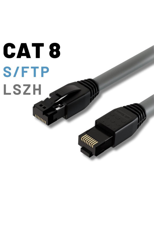 Cat8 Kablo S/Ftp Lszh Ethernet Network Lan Ağ Kablosu 10 Metre