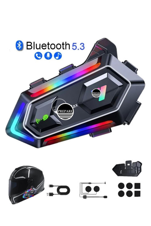 300 Mt Intrcom 2 Kişi Eşleşmeli Kask Kulaklık 20MX Su Geçirmez Bluetooth Mtosiklet Intrcom Kulaklık