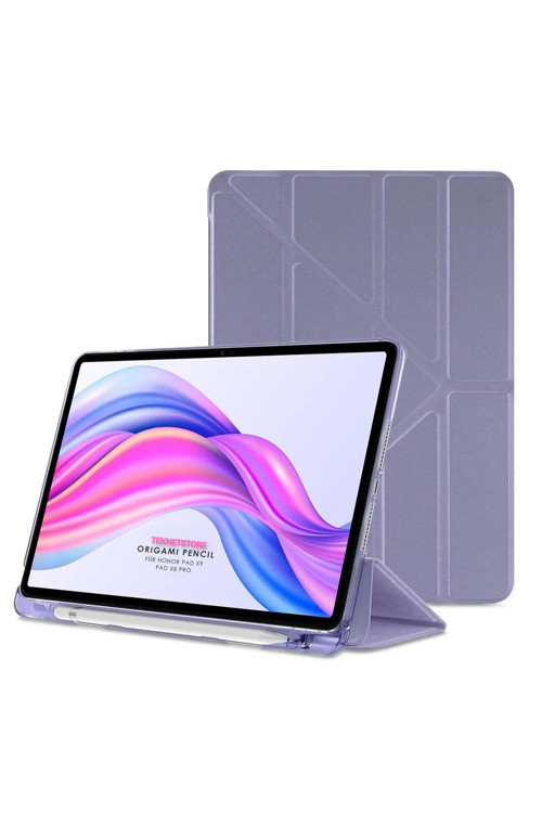 Honor Pad X9 11.5'' Inç 2023 Tablet Uyumlu Kılıf Katlanır Kalemlikli Standlı Uyku Modlu Akıllı Kapak