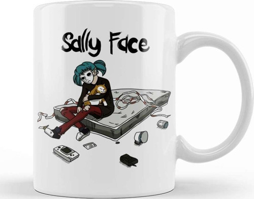 Sally Face 01 Kupa Bardak Porselen