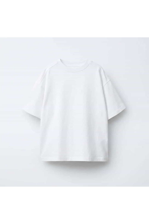 Unısex Oversize Kısa Kollu Beyaz T-Shirt