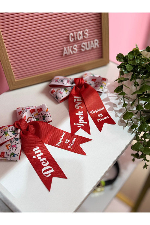 İsme Özel Kişiye Özel 23 Nisan Fiyonk Toka