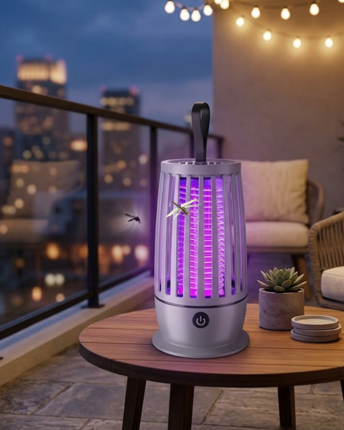 tekno Elektrikli Böcek Öldürücü UV Işıklı Gece Lambası Sessiz Çalışan Geniş Alan Etkili