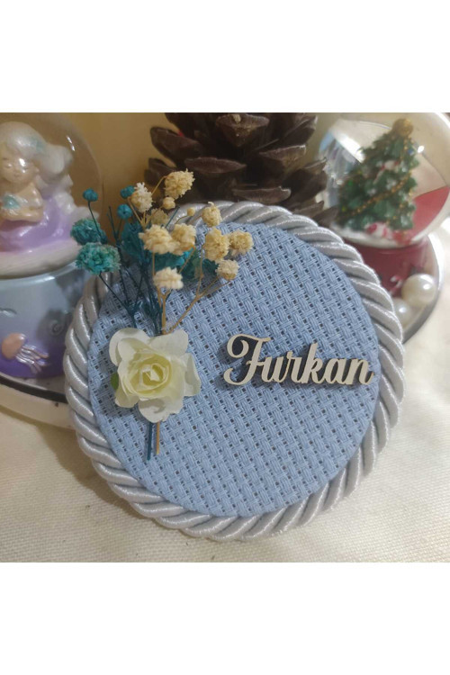 Bebek Hediyelik Beyaz Ahşap Magnet (20'li)
