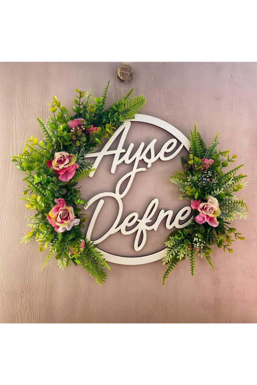 Dekoratif Ahşap Bebek Kapı Süsü