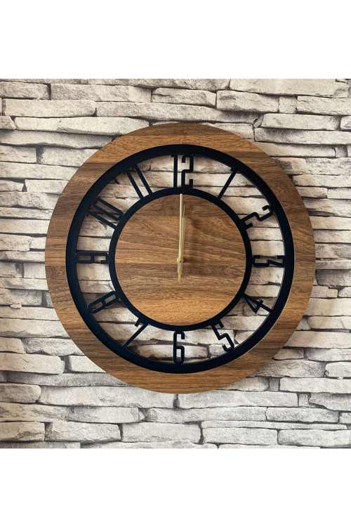 Lavintadesign Dekoratif Ahşap Duvar Saati 40 Cm