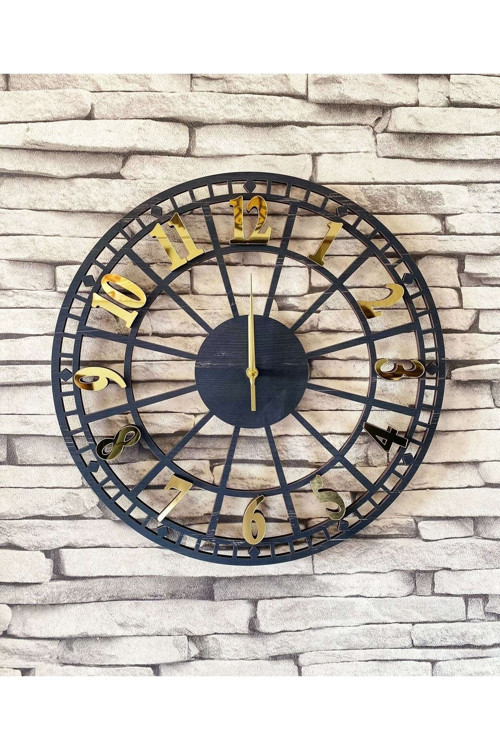 Lavintadesign Dekoratif Ahşap Duvar Saati 40 Cm