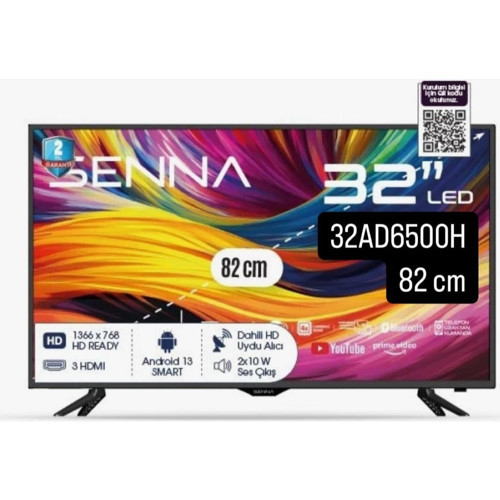 32AD6500H HD 32" 82 Ekran Uydu Alıcılı Android Smart LED TV