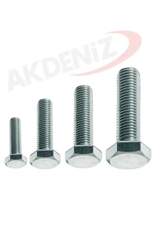 DIN933 M6 45 mm Galv. Kaplamalı Cıvata 20 Adet