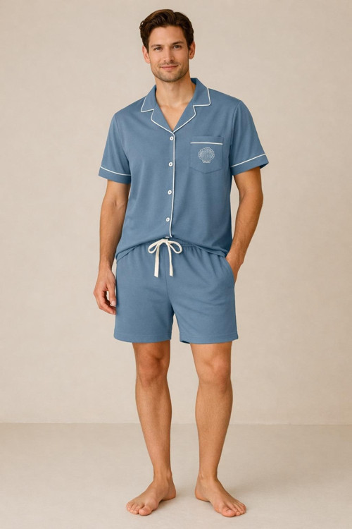 Erkek Sea La Vie Cepli Şortlu Pijama Takımı