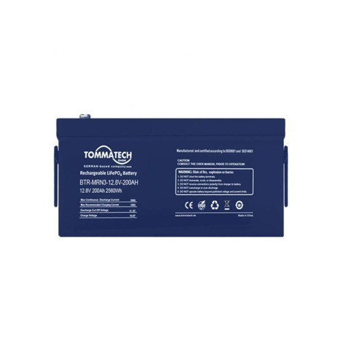 Marine 12.8V 200Ah LiFePO4 ABS+PC Kasa Lityum Batarya