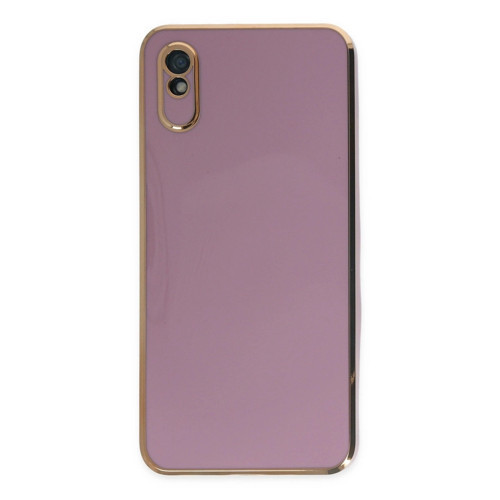 Xiaomi Redmi 9A Kılıf Volet Silikon - Mor