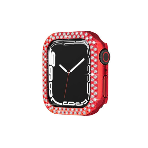 Apple Watch 42Mm Taşlı Kasa - Kırmızı