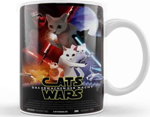 Star Cat Wars 012 Kupa Bardak Porselen
