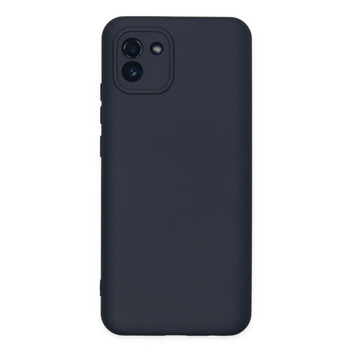 Samsung Galaxy A03 Kılıf Nano İçi Kadife Silikon - Lacivert