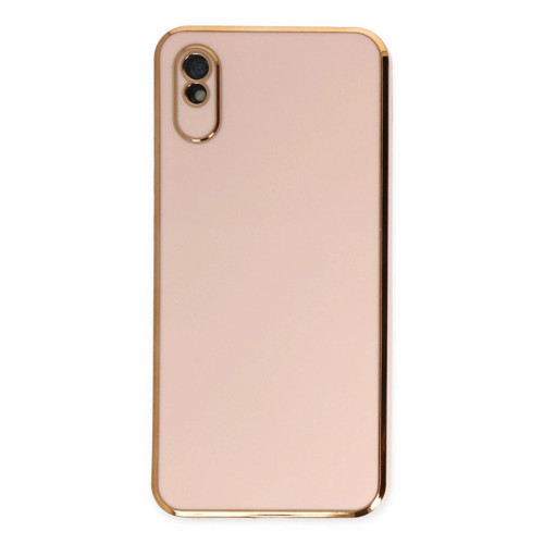 Xiaomi Redmi 9A Kılıf Volet Silikon - Pembe