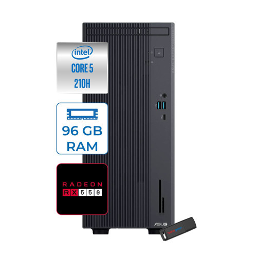 Expertcenter P500MV Intel® Core™ Ultra 5 210H 4.8ghz Aı 96GB Ddr5 2tb SSD 4GB/RX550 WIN11HOME Mini Tower Masaüstü Bilgisayar C52108512B0D21H34+ZETTAUSBBELLEK
