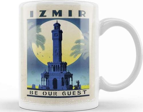 İzmir Saat Kulesi Kupa Bardak Porselen