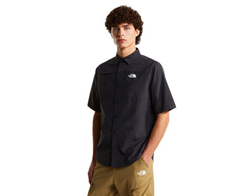 M Sequoia Short Sleeve Shirt Erkek Outdoor Kısa Kollu Gömlek NF0A8FU6JK31 Siyah