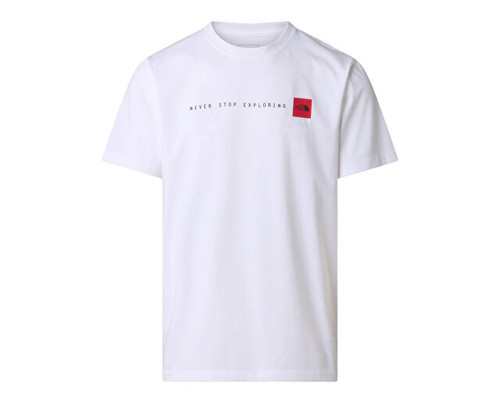 M Nse Reg Ss Tee-Graphic Erkek Outdoor Tişörtü NF0A8GUVFN41 Beyaz