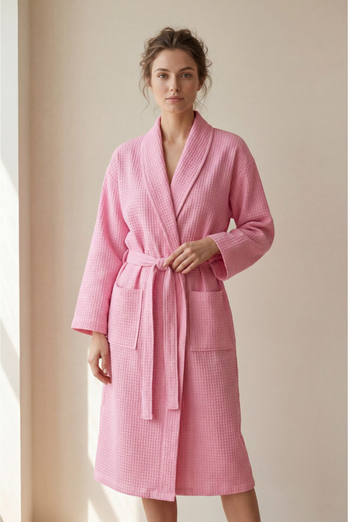 100% Pamuk Unisex Pike Bornoz