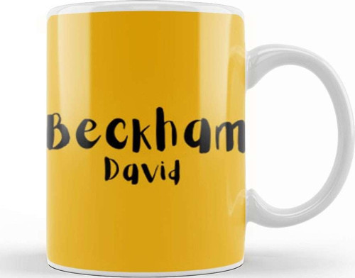 David Beckham Kupa Bardak Porselen