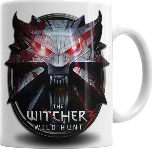 Wolf The Witcher Kupa Bardak Porselen