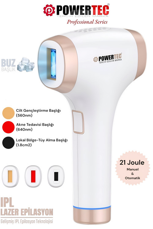 TR-9999 IPL Lazer Epilasyon 999.999 Atım Otomatik/Manuel 9 Modlu | Buz Başlıklı & Taşıma Çantası Hediyeli