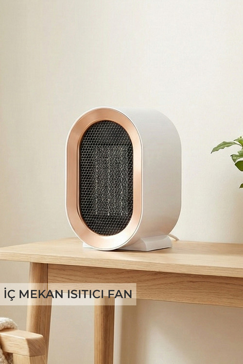 Mini Elektrikli Fanlı Isıtıcı 1200W | 2 Kademeli | Hızlı Isınan | Sessiz Isıtıcı