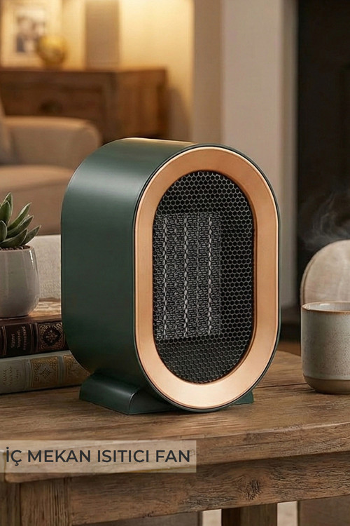 Mini Elektrikli Fanlı Isıtıcı 1200W | 2 Kademeli | Hızlı Isınan | Sessiz Isıtıcı