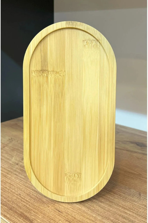 OneHouse Bambu Yağdanlık Altlığı Sabun Standı Çok Amaçlı Sunumluk 23x12