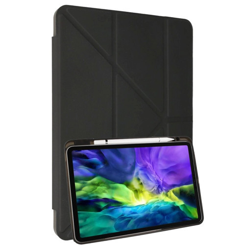 Galaxy X910 Tab S9 14.6 Kılıf Kalemlikli Mars Tablet Kılıfı - Koyu Gri