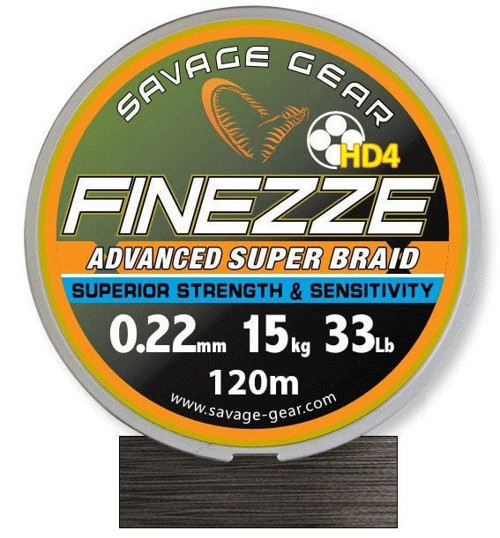 Finesse HD4 Braid 300 m 0,22 mm 33 lbs 15 kg Grey Örg