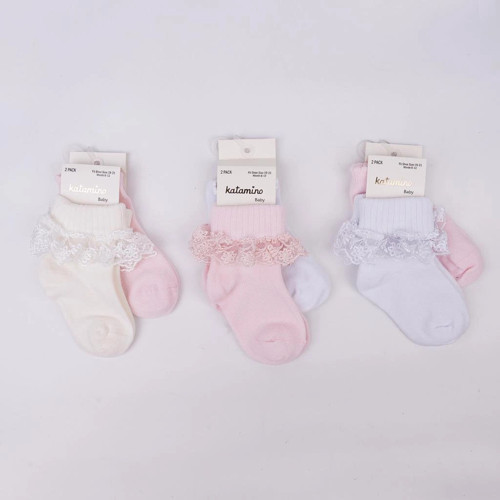 Akel 2'li Aks. Bebek Soket Çorap K44023 Karışık Renk
